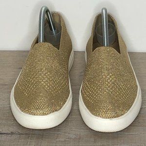 Steve Madden Gold slip on sneakers